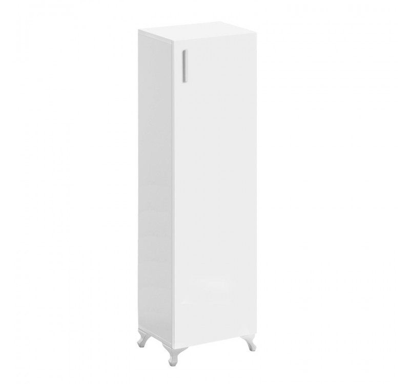 Ντουλάπι κουζίνας - μπάνιου Mine Megapap χρώμα λευκό 30x32x128εκ.