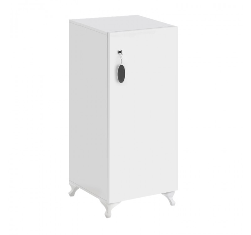 Ντουλάπι με κλειδαριά Zehra Megapap χρώμα λευκό 30x32x88εκ.