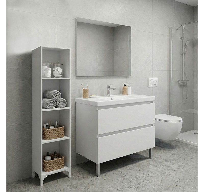 Βιβλιοθήκη - Ραφιέρα Clare Megapap χρώμα λευκό 30x20x128εκ.