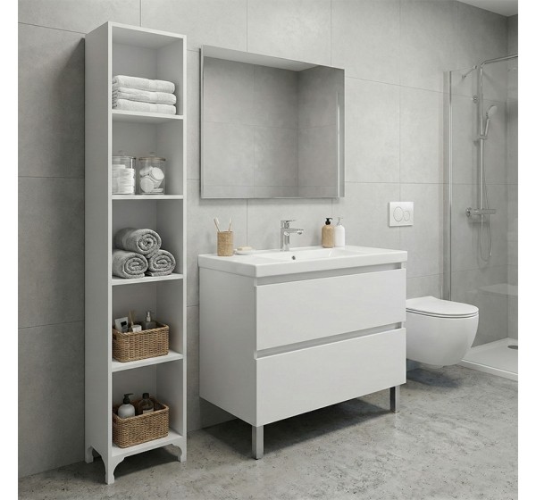 Βιβλιοθήκη - Ραφιέρα Clare Megapap χρώμα λευκό 30x20x168εκ.