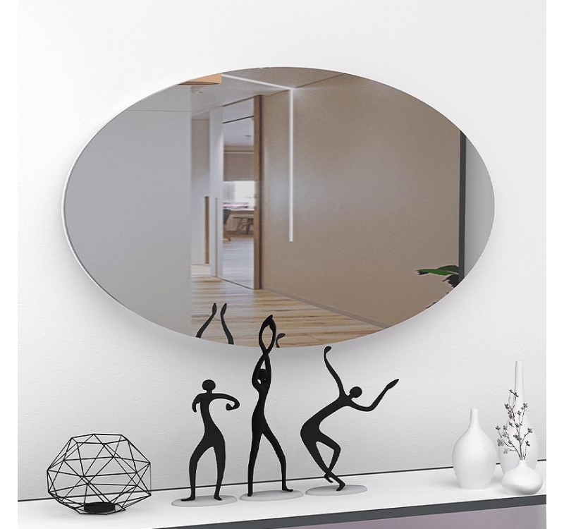 Καθρέπτης τοίχου Vista Megapap χρώμα λευκό 90x50x2,2εκ.