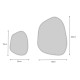 Σετ καθρεπτών τοίχου Denza Megapap 2 τμχ. χρώμα λευκό 100x80x2,2εκ.