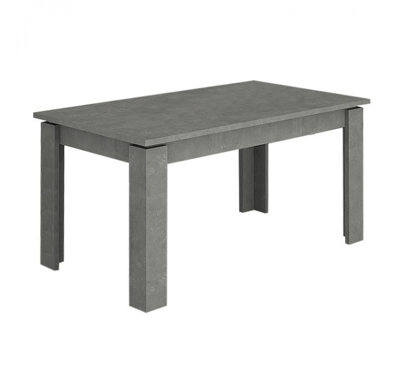 Τραπέζι Denzel Megapap χρώμα γκρι σκυροδέματος 120x80x76εκ.