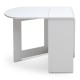Τραπέζι Winslet Megapap επεκτεινόμενο χρώμα λευκό 34(63+63)x80x76εκ.