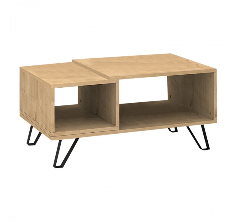 Τραπεζάκι σαλονιού Don Megapap χρώμα φυσικό οξιάς 90x55x44εκ.