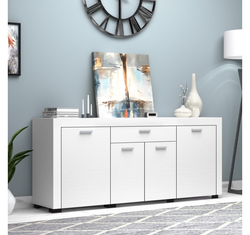 Μπουφές Joseph Megapap χρώμα λευκό 177x40x76εκ.