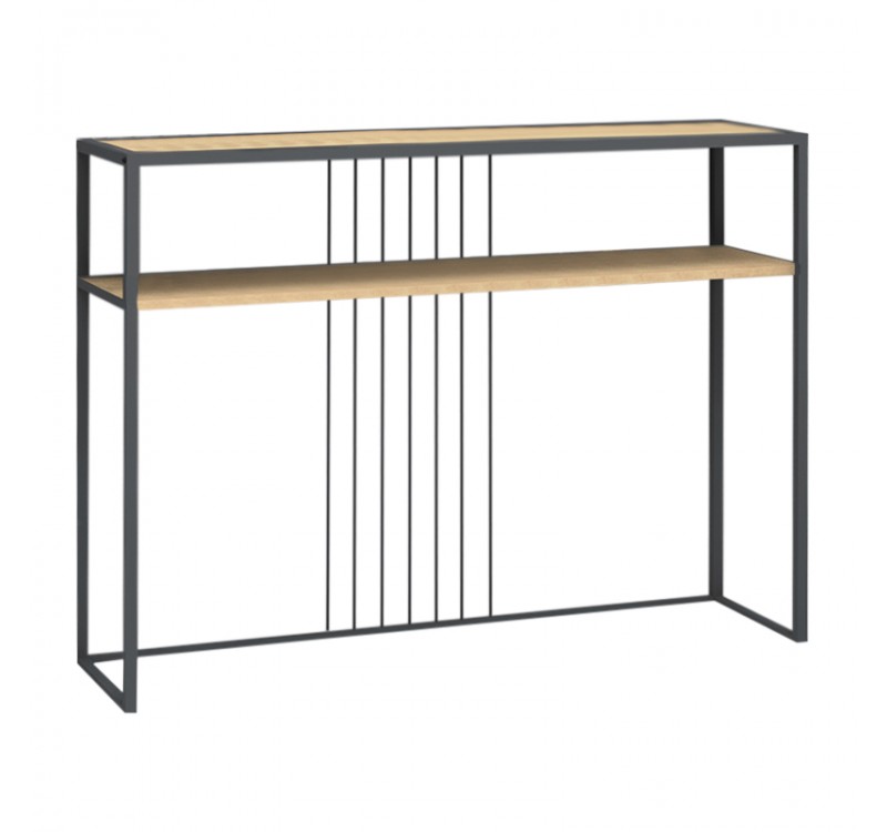 Κονσόλα Kary Megapap χρώμα φυσικό οξιάς 120x33x90εκ.