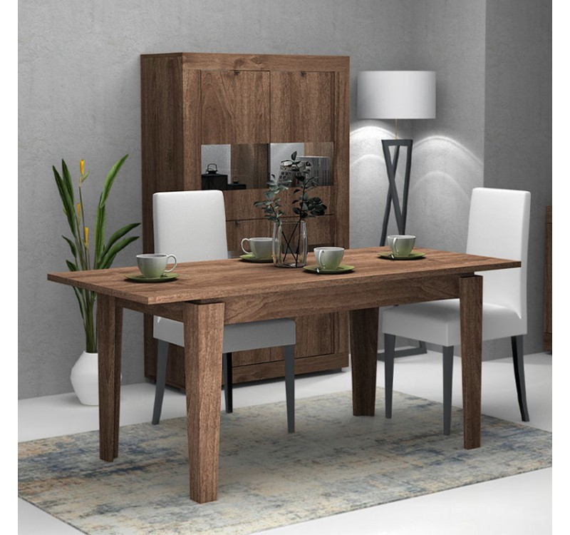 Τραπέζι Helmut Megapap επεκτεινόμενο χρώμα καρυδί 160/200x90x76εκ.