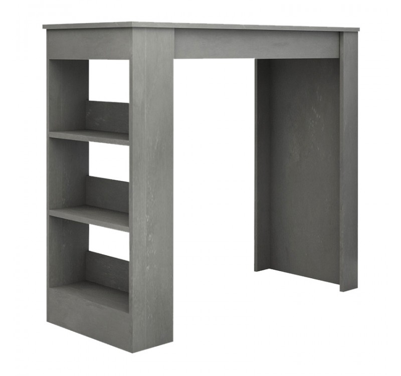 Τραπέζι μπαρ Deep Megapap χρώμα γκρι σκυροδέματος 120x50x100εκ.