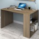 Γραφείο εργασίας Mikro Megapap χρώμα καρυδί 120x60x75εκ.