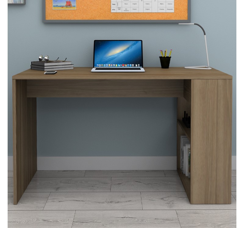 Γραφείο εργασίας Mikro Megapap χρώμα καρυδί 120x60x75εκ.