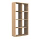 Βιβλιοθήκη Anser Megapap χρώμα φυσικό οξιάς 69,8x29x142εκ.