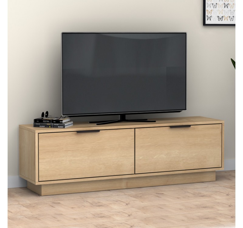 Έπιπλο τηλεόρασης Lisa Megapap χρώμα φυσικό οξιάς 140x35x43cm.