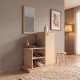 Έπιπλο εισόδου Cute Megapap χρώμα φυσικό οξιάς 90x35x95εκ.