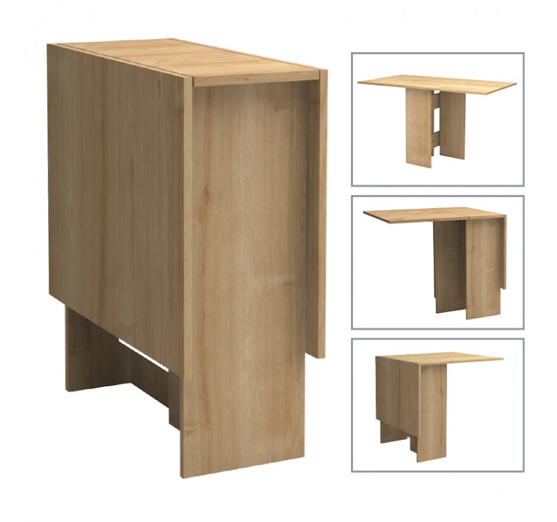 Τραπέζι Pepe Megapap επεκτεινόμενο χρώμα φυσικό οξιάς 28(56+56)x77x75εκ.