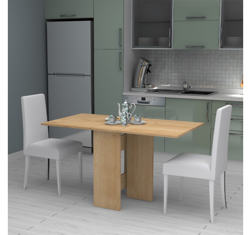 Τραπέζι Pepe Megapap επεκτεινόμενο χρώμα φυσικό οξιάς 28(56+56)x77x75εκ.