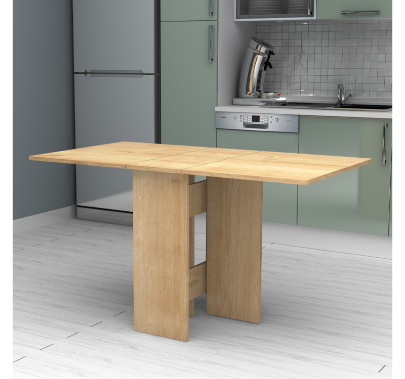 Τραπέζι Pepe Megapap επεκτεινόμενο χρώμα φυσικό οξιάς 28(56+56)x77x75εκ.