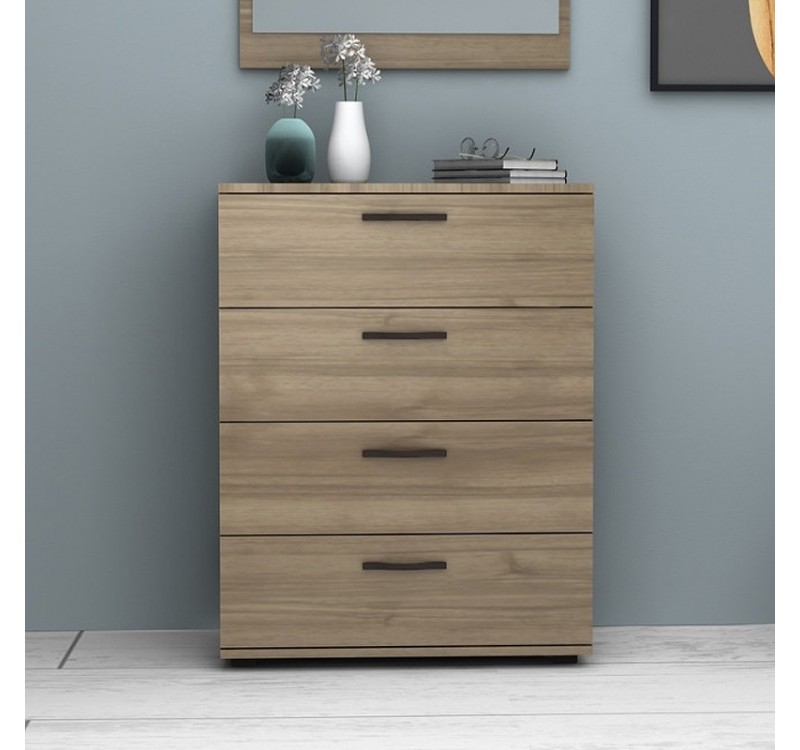 Συρταριέρα Velika Megapap χρώμα καρυδί 73x44x96εκ.