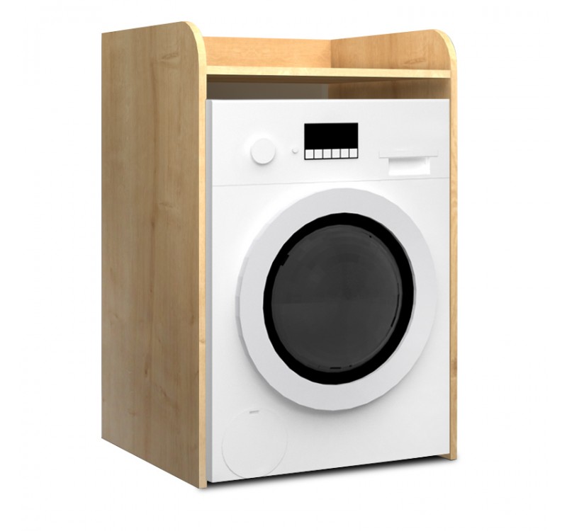 Έπιπλο πλυντηρίου Toren Megapap χρώμα φυσικό οξιάς 65x60x100εκ.