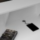 Γραφείο υποδοχής - reception Gemini Megapap χρώμα λευκό 100x70x110εκ.