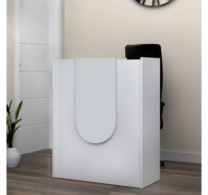 Γραφείο υποδοχής - reception Mezzo Megapap χρώμα λευκό 90x40x110εκ.