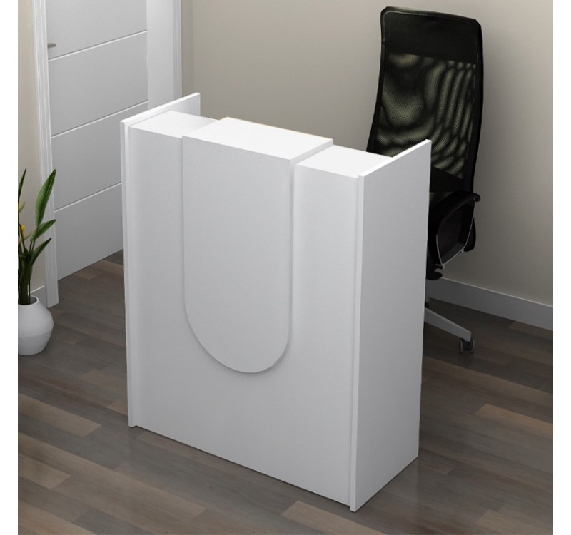 Γραφείο υποδοχής - reception Mezzo Megapap χρώμα λευκό 90x40x110εκ.