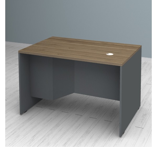 Γραφείο επαγγελματικό Venturo Megapap χρώμα ανθρακί - καρυδί 120x80x75εκ.