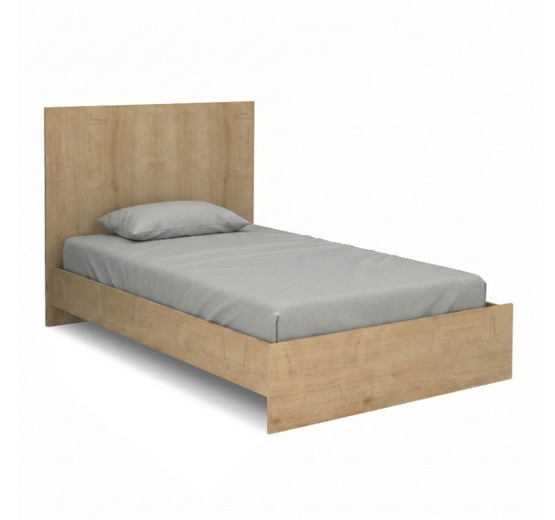 Κρεβάτι Troy Megapap χρώμα φυσικό οξιάς 120x200εκ.