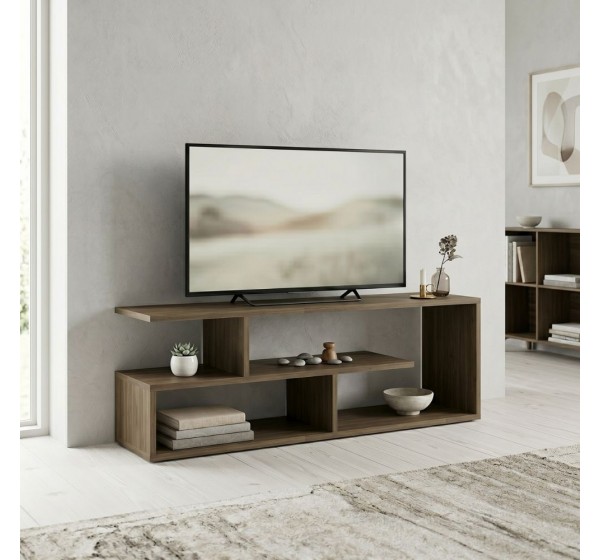 Έπιπλο τηλεόρασης Forever Megapap χρώμα καρυδί 120x30x40cm.
