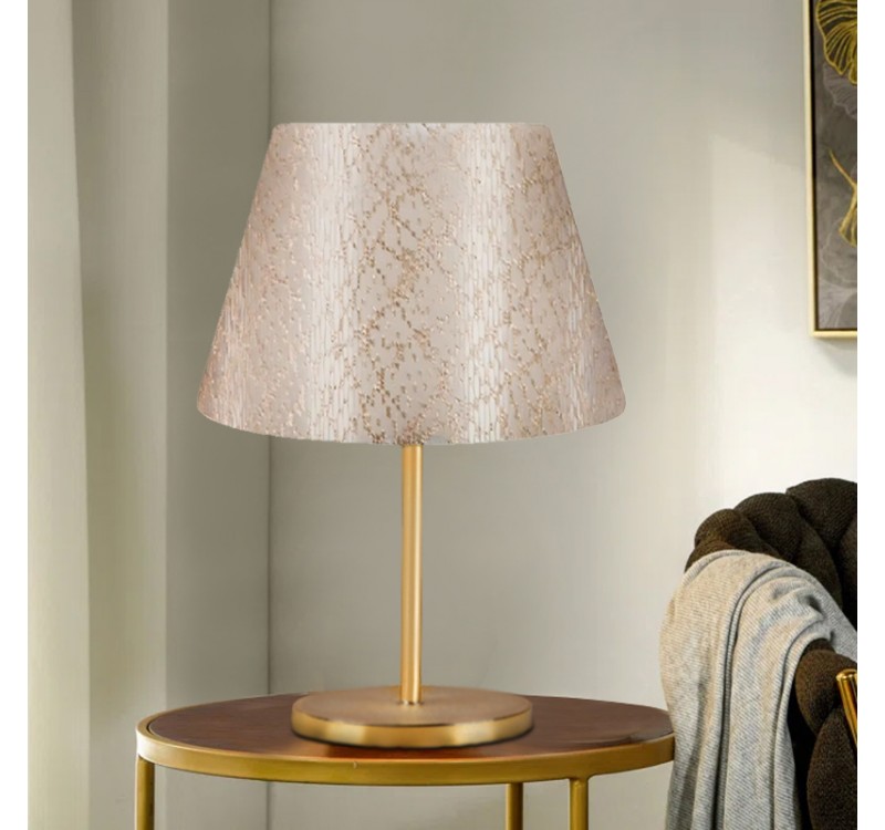 Φωτιστικό επιτραπέζιο Rosenthal Megapap ύφασμα Pvc χρώμα χρυσό 22x17x37εκ.