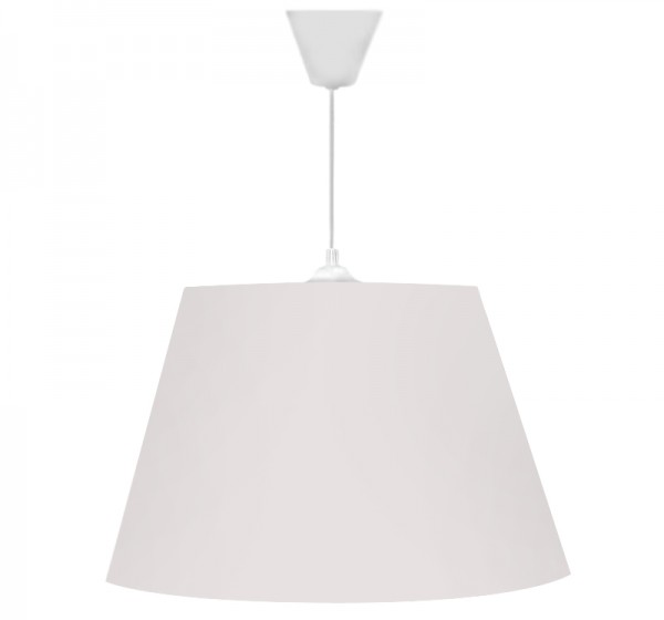 Φωτιστικό οροφής Elanor Megapap υφασμάτινο μονόφωτο χρώμα λευκό 37x21x70εκ.