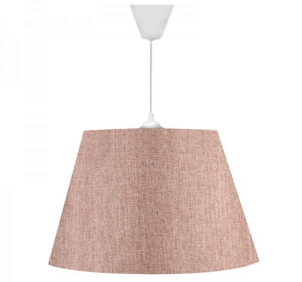 Φωτιστικό οροφής Elanor Megapap υφασμάτινο μονόφωτο χρώμα ροζ 37x21x70εκ.