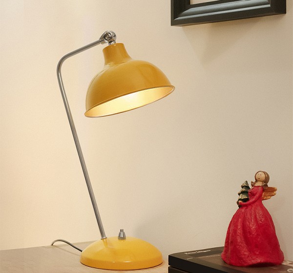 Φωτιστικό γραφείου Travis Megapap E14 μεταλλικό χρώμα κίτρινο 16,5x11x42εκ.