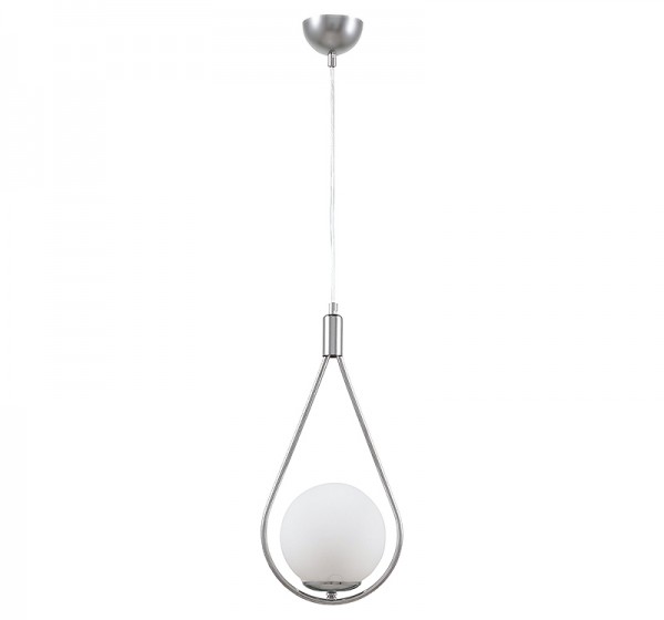 Φωτιστικό οροφής Shemesh Megapap E27  μεταλλικό μονόφωτο χρώμα ασημί 20x20x85εκ.