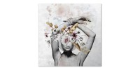 Πίνακας σε καμβά "Hidden Face" Megapap ψηφιακής εκτύπωσης 60x60x3 εκ.