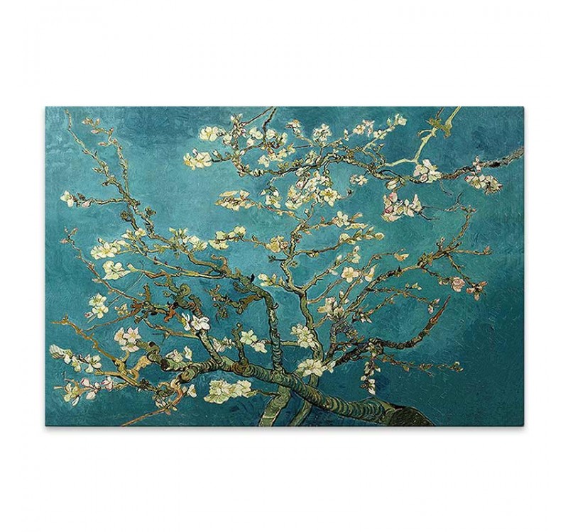 Πίνακας σε καμβά "Blooming Flowers" Megapap ψηφιακής εκτύπωσης 140x100x3εκ.