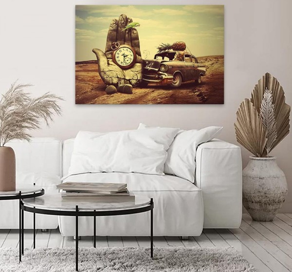 Πίνακας σε καμβά "Dali" Megapap ψηφιακής εκτύπωσης 75x50x3εκ.