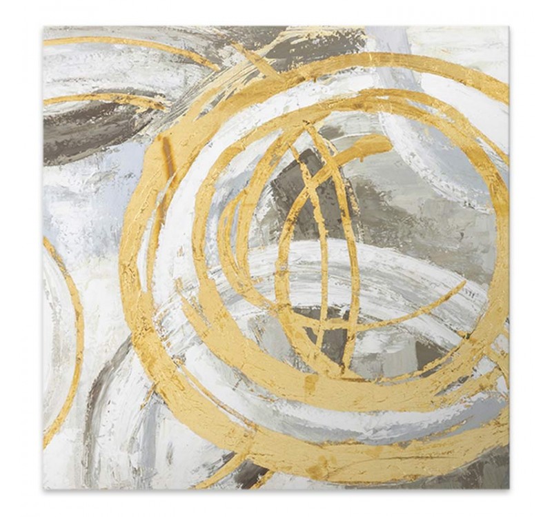 Πίνακας σε καμβά "Exotic Circles" Megapap ψηφιακής εκτύπωσης 50x50x3εκ.