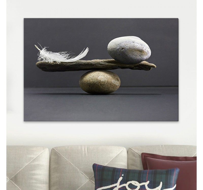 Πίνακας σε καμβά "Balance" Megapap ψηφιακής εκτύπωσης 100x70x3εκ.