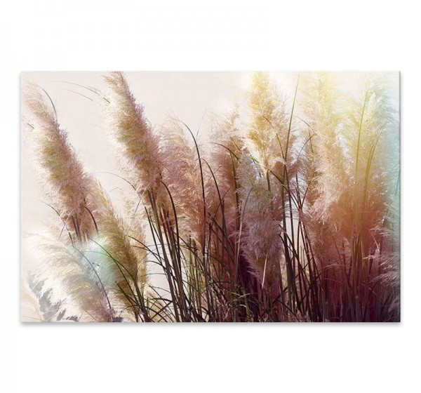 Πίνακας σε καμβά "Soft Pampas" Megapap ψηφιακής εκτύπωσης 125x80x3εκ.