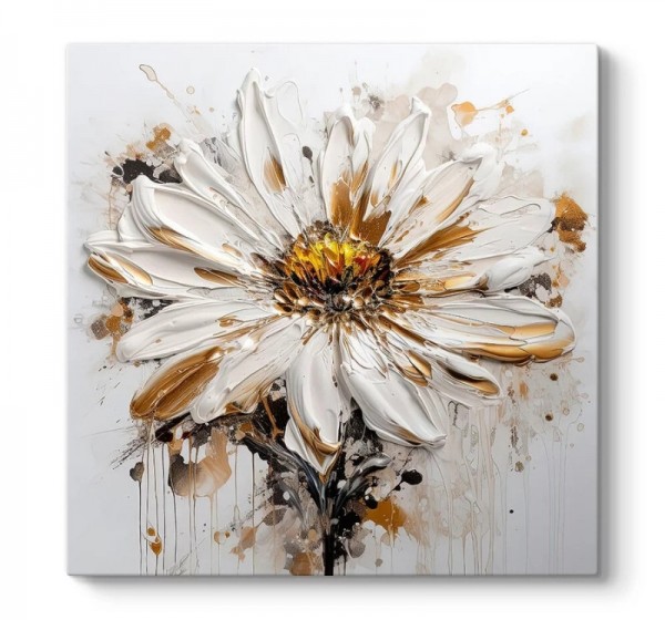 Πίνακας σε καμβά "Daisy" Megapap ψηφιακής εκτύπωσης 80x80x3εκ.