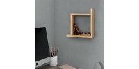 Ραφιέρα τοίχου Box Megapap χρώμα sapphire oak 30x22x30εκ.
