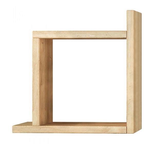 Ραφιέρα τοίχου Box Megapap χρώμα sapphire oak 30x22x30εκ.