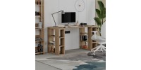 Γραφείο εργασίας Colmar Megapap χρώμα ανοιχτό καρυδί 140x60x75εκ