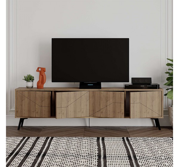 Έπιπλο τηλεόρασης Dune Megapap χρώμα ανοιχτό καρυδί 180x29,6x50εκ.