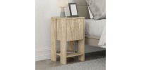 Κομοδίνο Ema Megapap χρώμα travertine 30x30x55εκ.