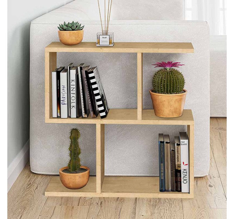 Τραπεζάκι βοηθητικό Homemania Megapap χρώμα sapphire oak 60x20x60εκ.