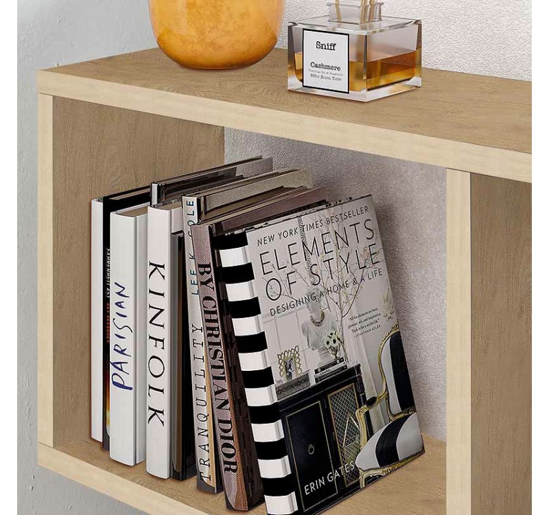 Τραπεζάκι βοηθητικό Homemania Megapap χρώμα sapphire oak 60x20x60εκ.