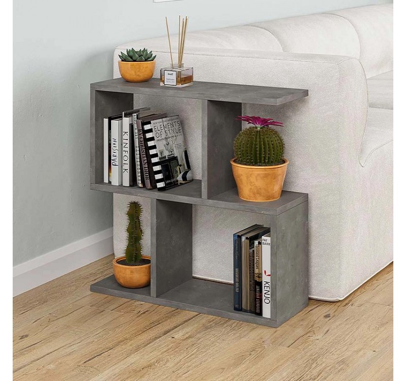 Τραπεζάκι βοηθητικό Homemania Megapap χρώμα γκρι ρετρό 60x20x60εκ.