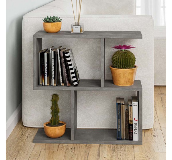 Τραπεζάκι βοηθητικό Homemania Megapap χρώμα γκρι ρετρό 60x20x60εκ.